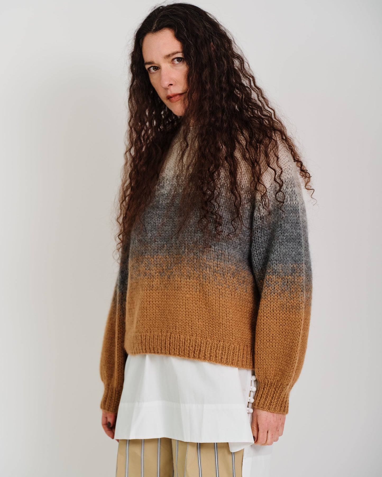 gradient mohair knit