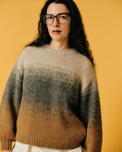 gradient mohair knit
