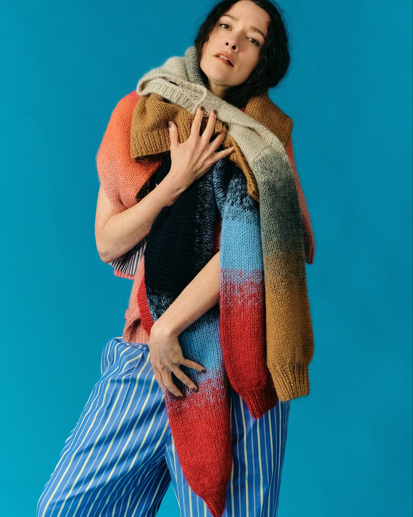 gradient mohair knit