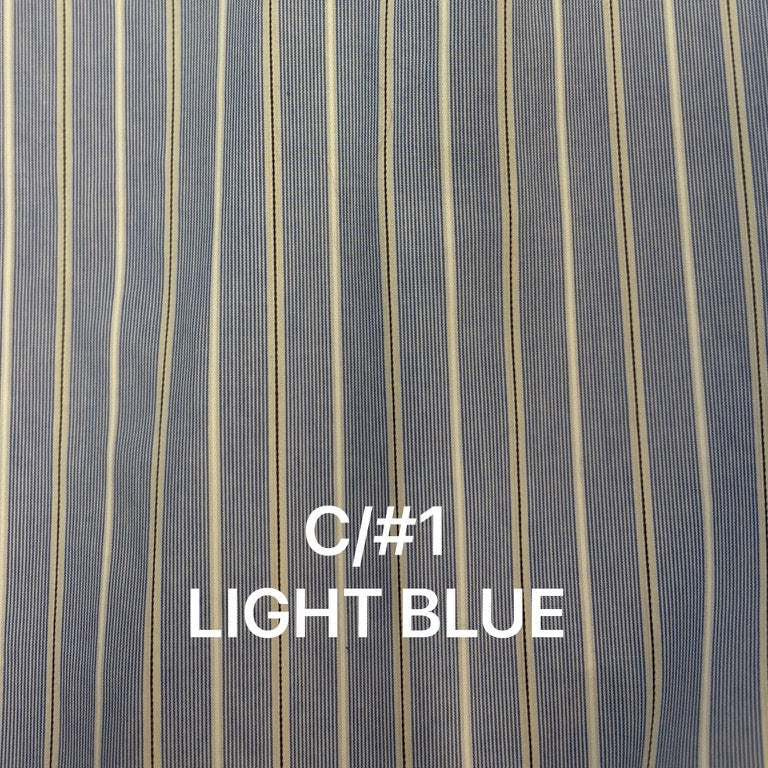 striped 2way sleeves shirt