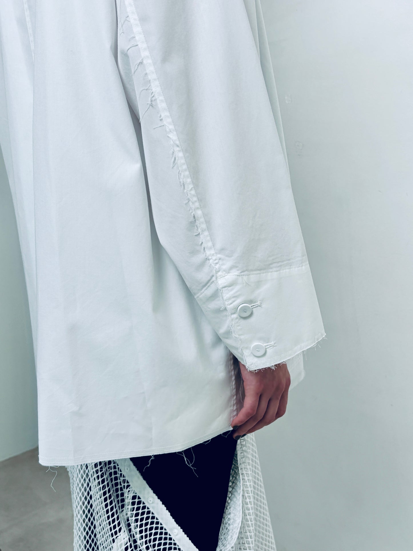 cut off  shirt jacket