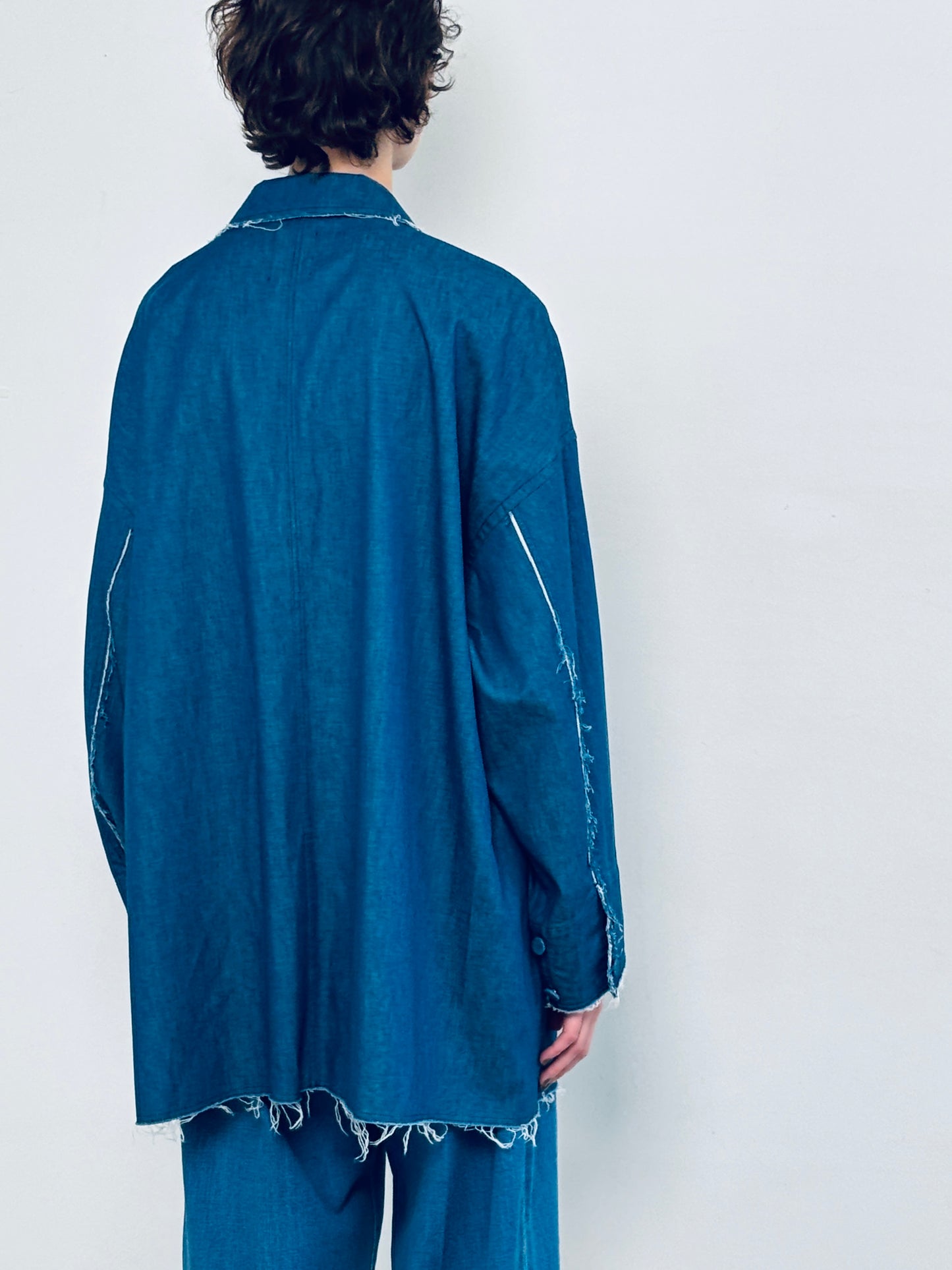 cut off  shirt jacket denim