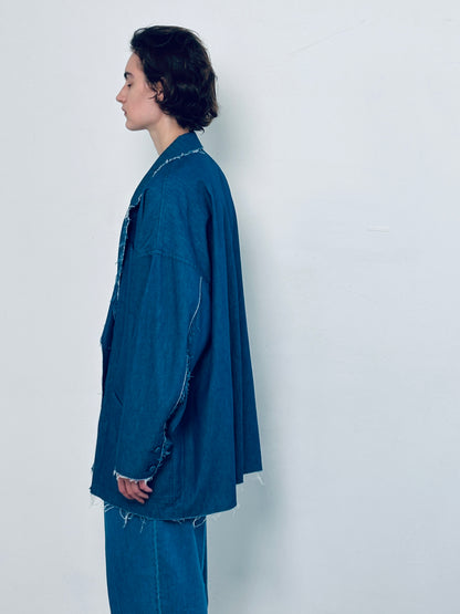 cut off  shirt jacket denim