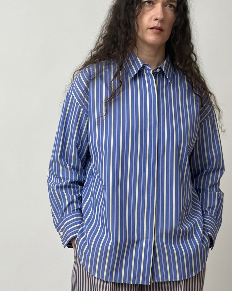 striped deformed shirt