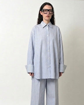 striped huge long shirt