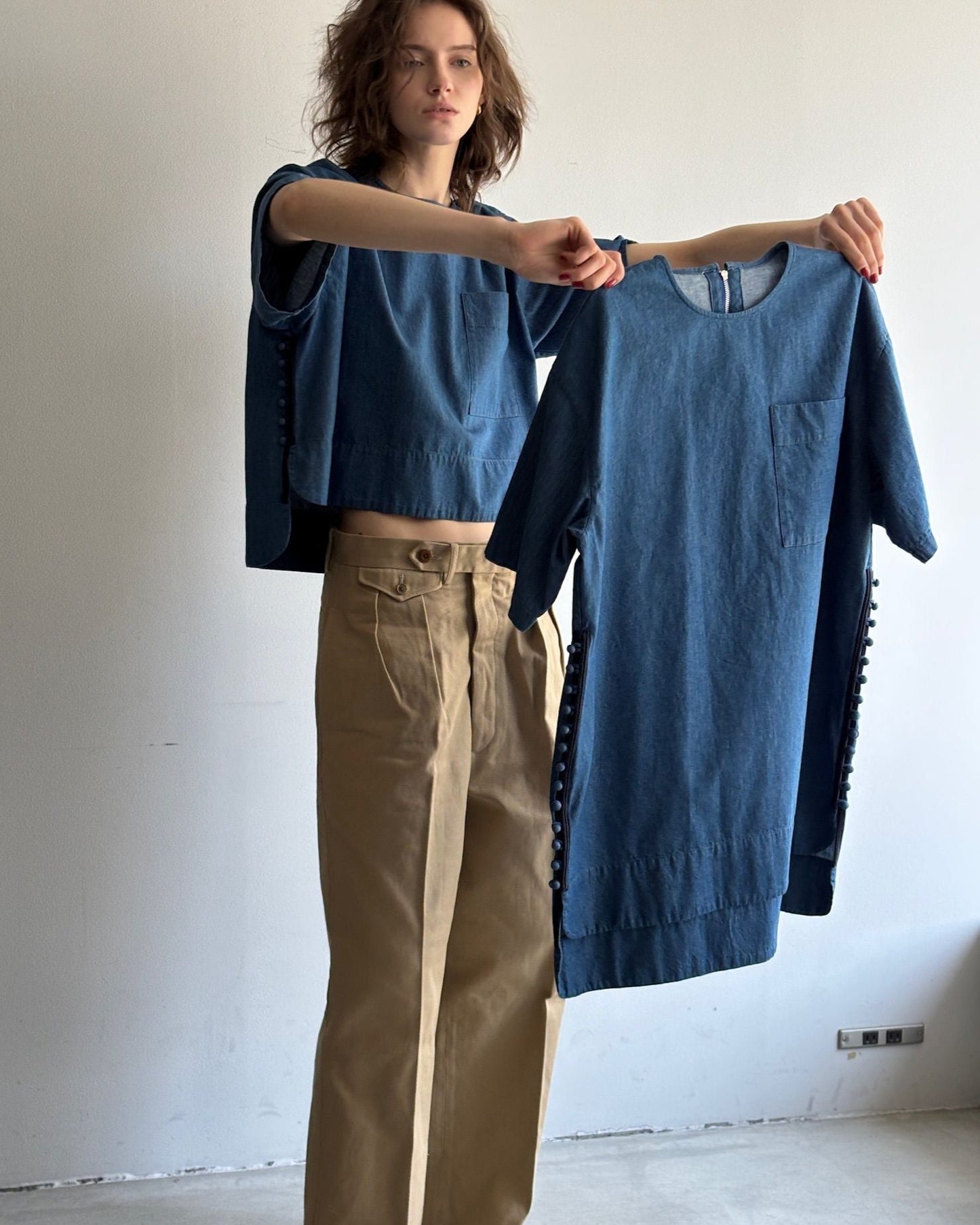 T blouse denim