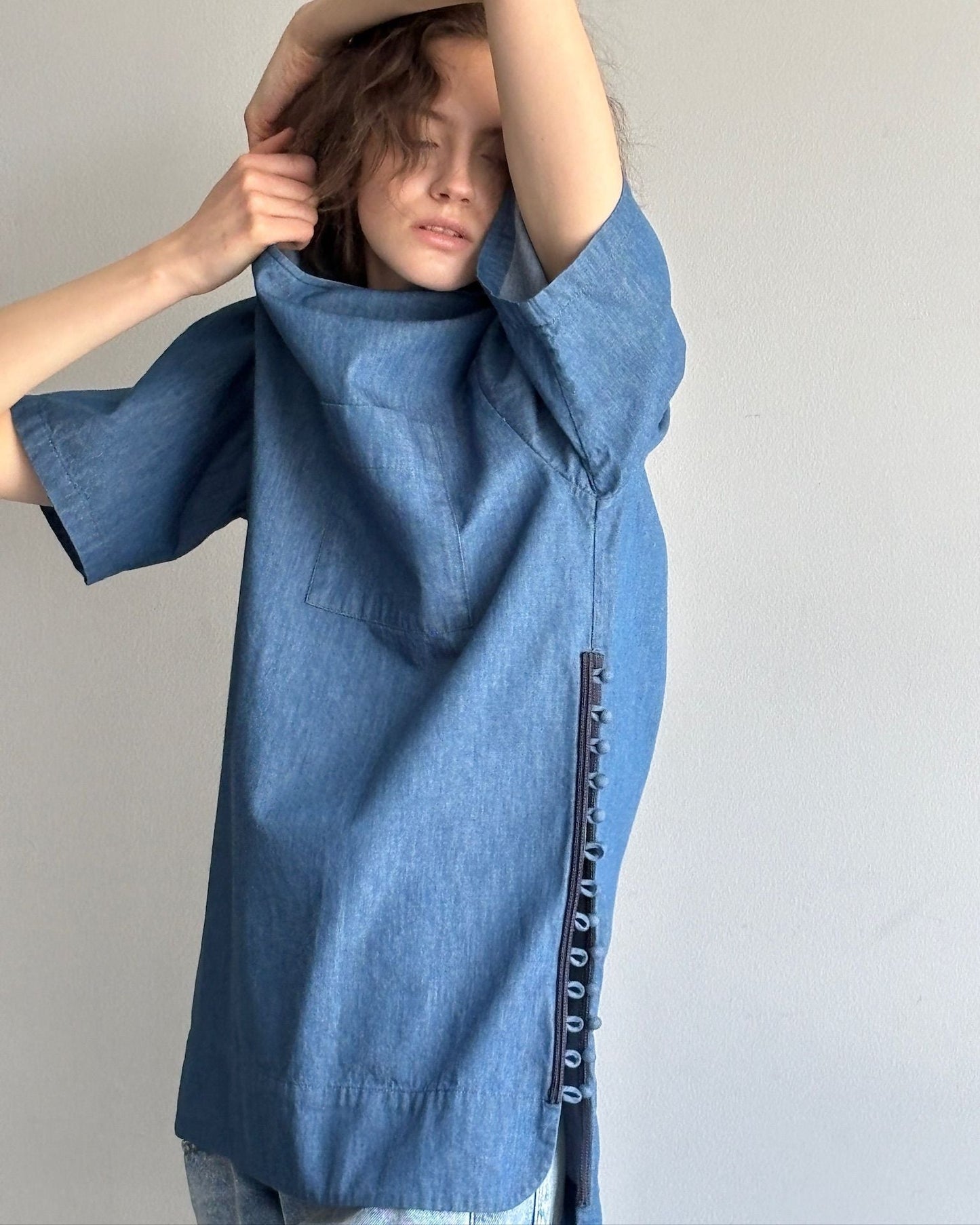 T blouse denim