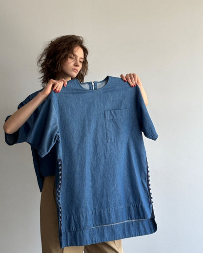 T blouse denim